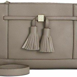 Giani Bernini Pebble Leather Tassel Crossbody Bag